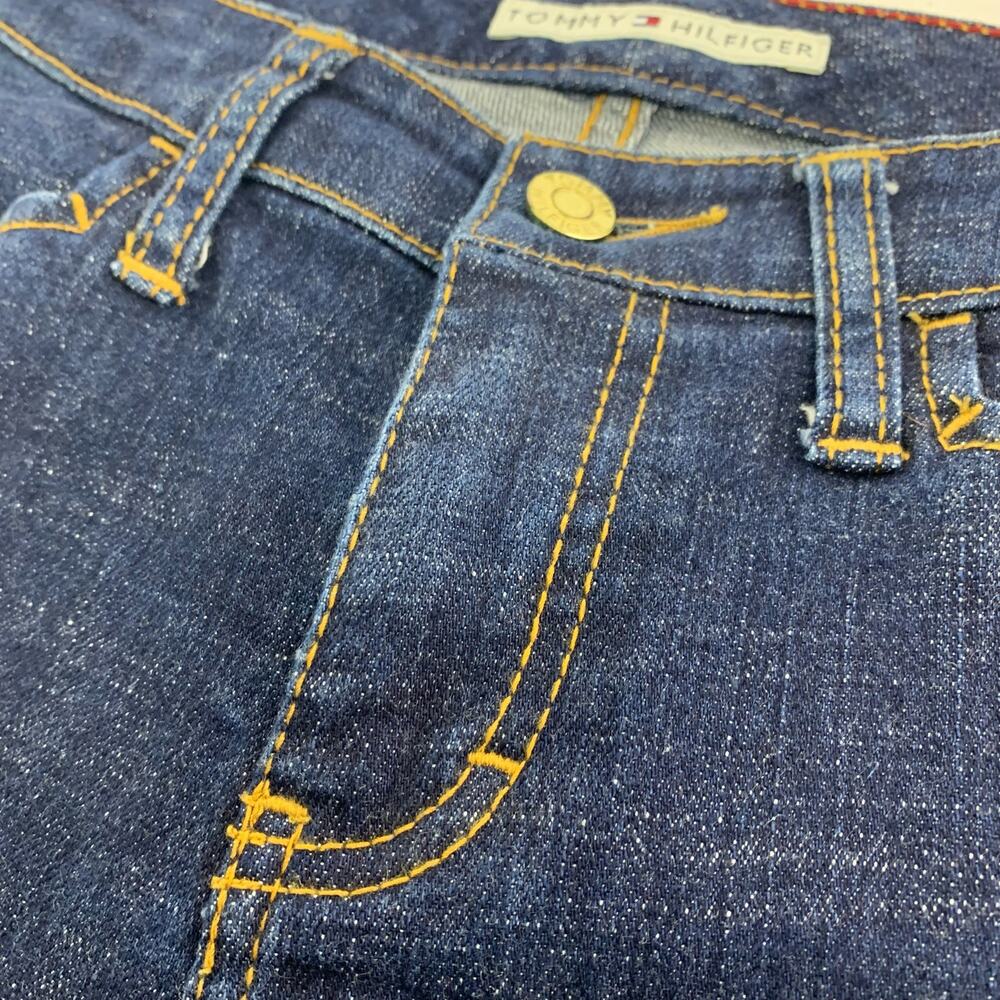 Tommy Hilfiger Dark Wash Flat Front Denim Jeans - Women's Size 10 - Picture 4 of 10